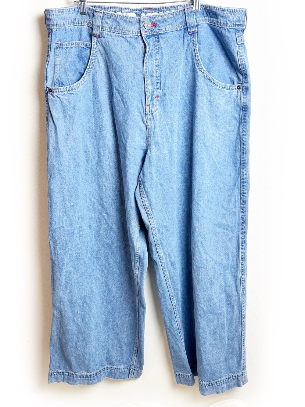 A. LAB Y2K Wide Leg Baggy Jeans | Rave Skater Grunge Denim 42 - Picture 2 of 12